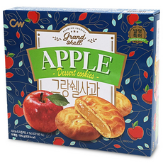 청우식품 그랑쉘사과 과자파이, 195g, 1개