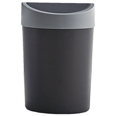 CS Living 圓形垃圾桶 10L, 黑色的, 1個