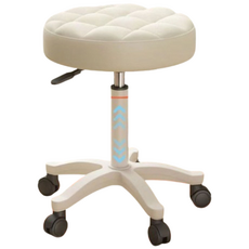 살림의발견 오피스 미용실 병원 하이스툴 와플 바퀴의자, 베이지