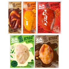 [랭킹닭컴] 맛있닭 소스 통 닭가슴살 5종 혼합, 100g, 10개