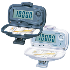 야마사 만보기 클립형 MK-365 만보계 + 건전지 1개 SET, 만보기 MK-365GR 블랙(그레이)