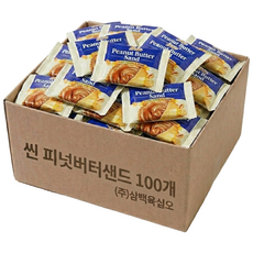 씬 피넛버터샌드 크래커 땅콩샌드, 100개, 8g