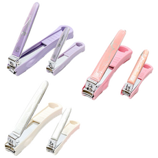 고급 발톱깍이 손톱깍이 타원형 대각선형 국산 777, 1-케이스깍이 소-보라, 1개