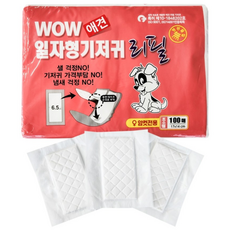 와우 애견기저귀 리필 암컷 수컷 초소형 100매, 1개, 100개입