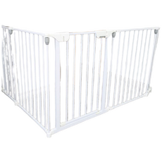 kiwObOri 玄關鞋櫃專用可折疊多用途四角安全門 + 矽膠墊套組, 白色, 1組