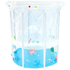 프렌테 바다친구들 아기 수영장 접이식 물놀이 목욕놀이 베이비 풀장 사계절 홈 워터파크