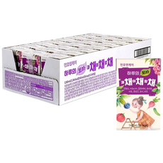 [천호엔케어] 하루의 보라 과채야채합채 140ml 24팩 x 1박스/ 채채채 주스 / 블루베리 아로니아 토마토 비트, 24개