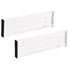 올굿리빙 길이 조절 서랍 정리 칸막이, 화이트, 2개