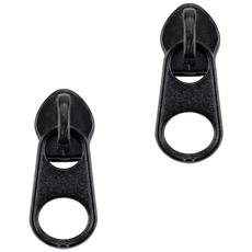 Joeunmall 3호 홈패션 지퍼고리 코일 지퍼머리 지퍼손잡이, 14개, 00)검정