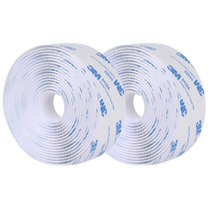 3M 초강력 벨크로 찍찍이 부직포 양면 테이프 암수한쌍 4종, 화이트 3cm x 1미터, 1개