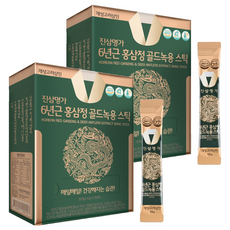 개성고려삼인 진삼명가 6년근 홍삼정 골드녹용 홍삼스틱, 60개, 10g