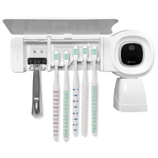 UV-C LED 칩 채용 SMF 무선 칫솔살균기 URJ-50W 살균타이머/자석양치컵/최대25일연속사용