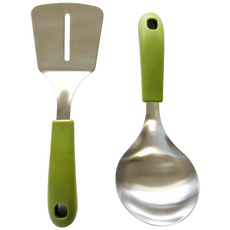 나오미 서빙국자 서빙뒤집개(터너)세트, 올리브그린세트, 1개