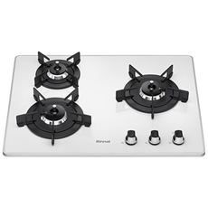 린나이 가스레인지 3구 빌트인 가스쿡탑 화이트펄 타공치수560X430 RBR-P3511WD, 도시가스