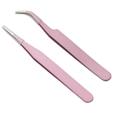 알리오마켓 다꾸용 정밀 핀셋 세트, 1세트, 핑크 세트
