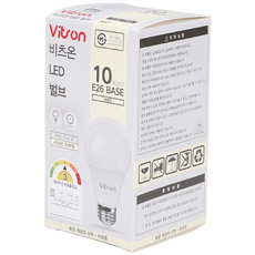 10W LED전구 벌브 소켓 비츠온 E26, 주백색, 30개