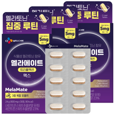 CJ웰케어 멜라메이트 트리플액션 맥스 24g, 3개, 30정