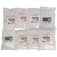 툴리버 타일 쿠사비 ver2 메지핀 타일 스페이스 줄눈 간격, 십자 1.5mm, 5개, 흰색