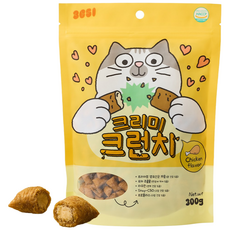 3651 크리미크런치 이빨과자 고양이 간식 겉바속촉, 1개, 300g, 닭고기