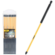 델리툴즈 단면 블랙 토션 비트 200mm (EDL251200), 1개