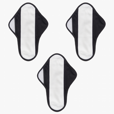 [단색] 교체형 논샘패드 3장 세트 (날개형 중형 기능성 여성용 생리 샘방지 방수 그날패드 첫생리 초경선물)