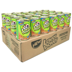 러비더비 대용량 강아지 간식 캔, 혼합맛(치킨/양고기), 375g, 24개