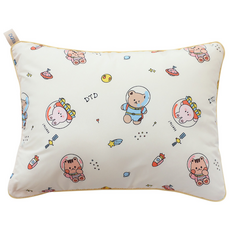 돗투돗 호텔느낌 구스필 유아 키즈 일체형 베개, 우주탐험