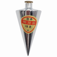 국산 대호 크롬도금 수직추 정추 사게부리추 190g 소, 1개