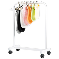 DING DONG PET 鋼製滾輪寵物衣架, 1個, 白色的