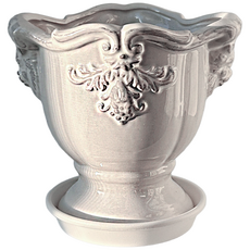 일일미학 로코코 프렌치 앤틱 도자기 화분, 소형, 1개, 혼합색상