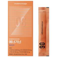 비비드몽타주 아르기닌 3000mg 에너기닌 20g x 15포, 300g, 1박스