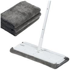 한샘 와이드 청소 밀대걸레 클립형 극세사걸레 3장 포함, 1개