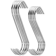 S타입 다용도 스텐 주방 정육점 걸이 12cm 18cm, 10개
