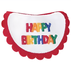 Petconomy 寵物生日派對圍兜, 1個, 紅色