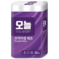 오늘 프리미엄 3겹 데코 화장지, 30m, 30개입, 1개