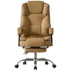 지바겐 HY-015 게이밍 컴퓨터 침대형 사무용 리클라이너 중역 사무실 의자, 모카브라운