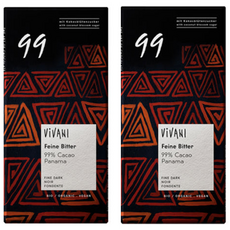 비바니 유기농 다크 99% 초콜릿, 80g, 1개