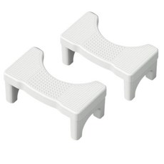 홈앤 쾌변 변기 발 받침대 2p세트, 퓨어 화이트2p