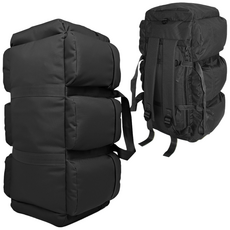 칼루스 아웃도어 더블백 100L 수납포켓 8개, 블랙, 1개