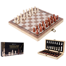 라라공방 프리미엄 원목 접이식 자석 체스판 체스 30x30, 1개