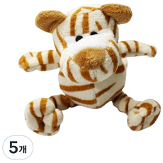펫모닝 사바나 바닐라향 PMD 163 호랑이 강아지 인형, 5개