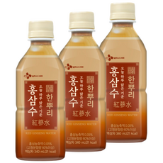 CJ 한뿌리 홍삼수, 340ml