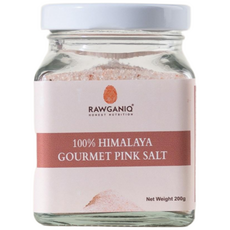 [요리의 품격을 높이는] 로가니큐 100% 히말라야 프리미엄 핑크솔트 가는입자 아침에 소금물 한잔, 1개, 200g
