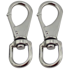 케이에스로프 스텐 스냅 슈벨후크 요리도리 꼬임방지 개고리 회전고리, 2개