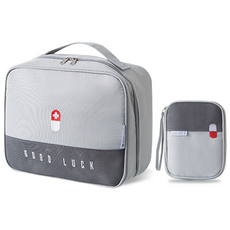 레디박스 멀티 가정 여행용 휴대편리 구급 약 가방 파우치 2종세트