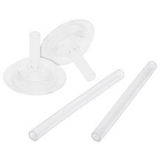 에디슨 PPSU 아기빨대컵 실리콘빨대 리필 세트 2p, 투명, 1개
