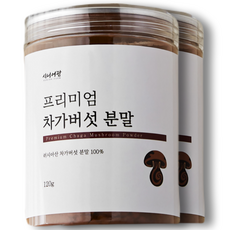 러시아 차가버섯 분말 100%, 120g, 2개