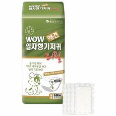 와우 애견용 일자형 속기저귀 리필, 대형, 100개입, 1개