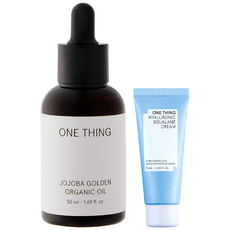 원씽 유기농 비정제 냉압착 호호바 오일 + [증정] 스쿠알란 크림 15ml, 1개, 50ml