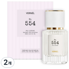 554 베르니엘 여자향수 과일향 프루티 플로럴향 플로리치 여성향수 고급 은은한 니치향수, 2개, 30ml